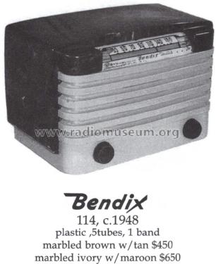 114 ; Bendix Radio (ID = 1395851) Radio