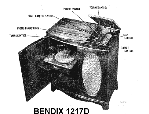 1217D ; Bendix Radio (ID = 1399883) Radio