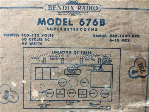 676B ; Bendix Radio (ID = 2484325) Radio