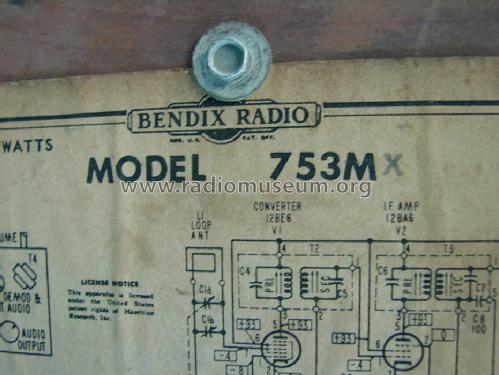 753M 'The Marion' ; Bendix Radio (ID = 1453419) Radio