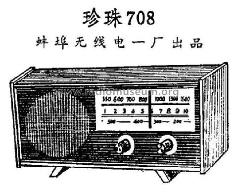 Zhenzhu 珍珠 708; Bengbu No.1 蚌埠无线电一厂 (ID = 817091) Radio