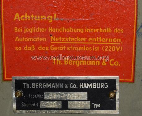 Musikbox Symphonie D80; Bergmann; Hamburg- (ID = 1812495) R-Player
