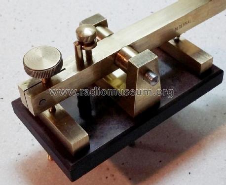 Manipulador telegráfico - Morse Key ; Bernal, M; Madrid (ID = 2129637) Morse+TTY