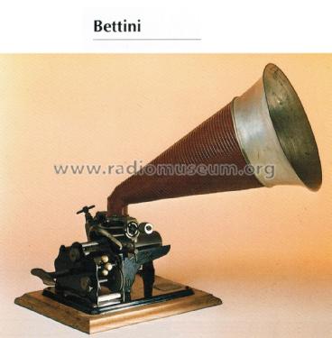 Fonografo per cilindri musicali ; Bettini, Gianni; (ID = 2948153) TalkingM