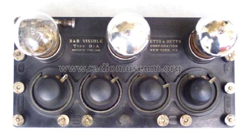 Visible Type D2A Detector/2-Stage Audio Amplifier; Betts & Betts Corp.; (ID = 987932) mod-pre26