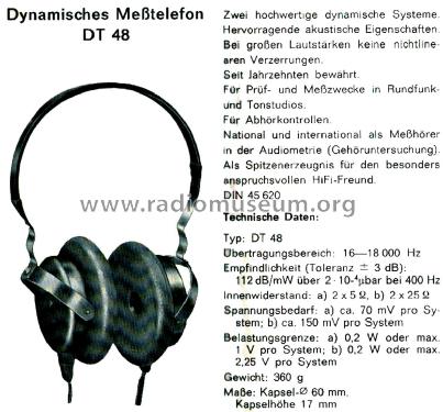 Dynamisches Meßtelefon DT48; Beyer; Berlin, (ID = 2381605) Altavoz-Au