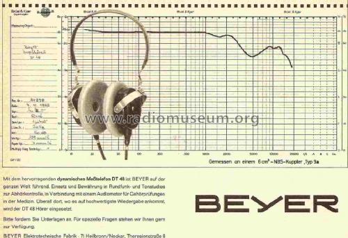 Dynamisches Meßtelefon DT48; Beyer; Berlin, (ID = 837638) Lautspr.-K