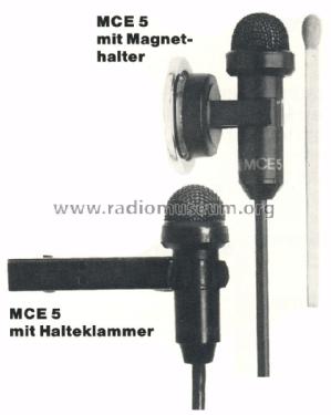 Electret-Kondensator-Ansteckmikrofon MCE 5 ; Beyer; Berlin, (ID = 1496083) Microphone/PU