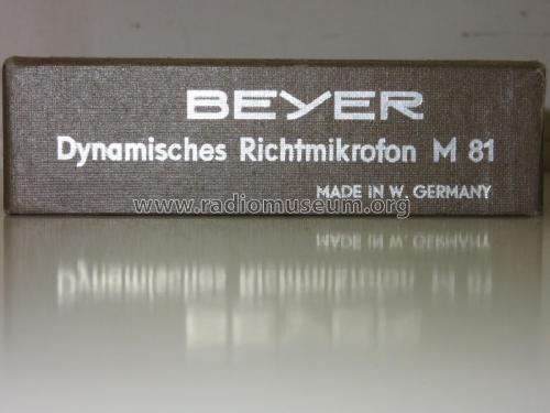 M 81; Beyer; Berlin, (ID = 2338254) Microphone/PU