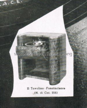 Tavolino-Fonoincisore 356; Bezzi, Carlo; Milano (ID = 2653968) Reg-Riprod