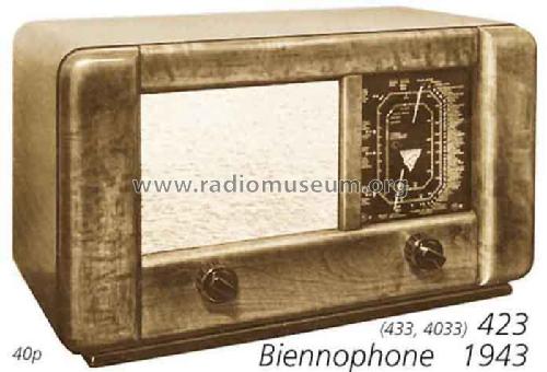 4023U; Biennophone; Marke (ID = 709360) Radio