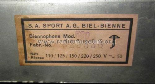 590; Biennophone; Marke (ID = 1177752) Radio