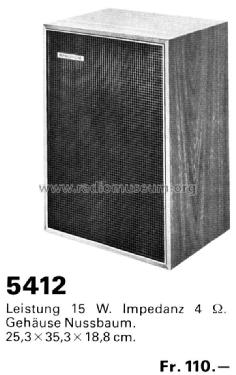 Lautsprecher-Box 5412; Biennophone; Marke (ID = 1499888) Speaker-P