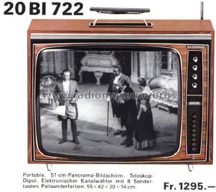 S/W-Portable-TV 20BI722; Biennophone; Marke (ID = 1501751) Television