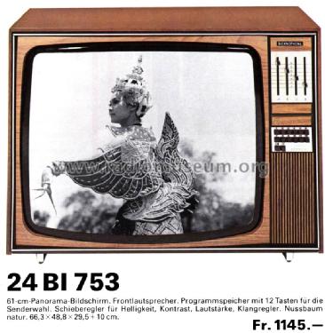 Schwarz/Weiß-TV-Gerät 24BI753; Biennophone; Marke (ID = 1501232) Fernseh-E