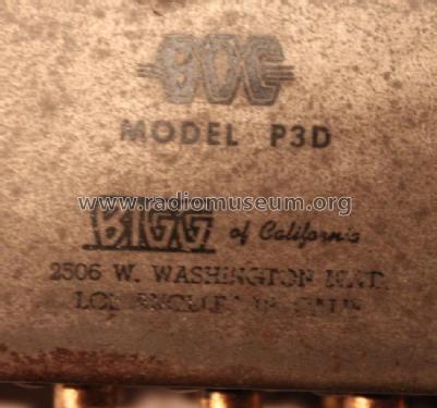 Stereo Master P-3-D; Bigg of California (ID = 1972333) Ampl/Mixer