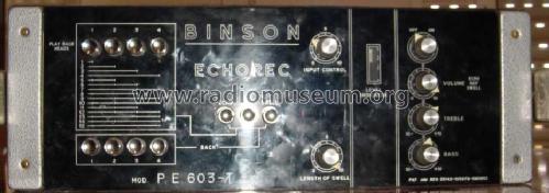 Echorec PE603-T; Binson; Milano (ID = 368230) Enrég.-R