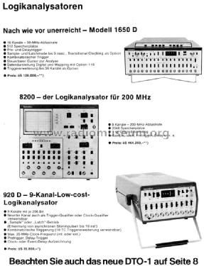 Logic Analyzer 200 MHz 8200; Biomation Corp.; (ID = 1013587) Equipment