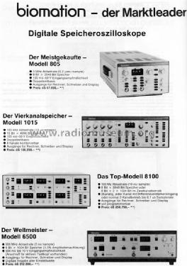 Waveform Recorder 1015; Biomation Corp.; (ID = 1013594) Equipment