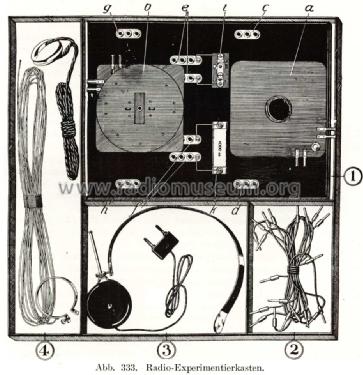 Radio Experimentierkasten nach Dr. E. Nesper Hauptexperimentierkasten; Birgfeld AG, W.A; (ID = 1683534) Bausatz