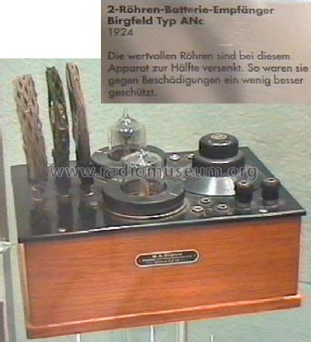 Zwei-Röhren-Apparat ANc; Birgfeld AG, W.A; (ID = 1040275) Radio