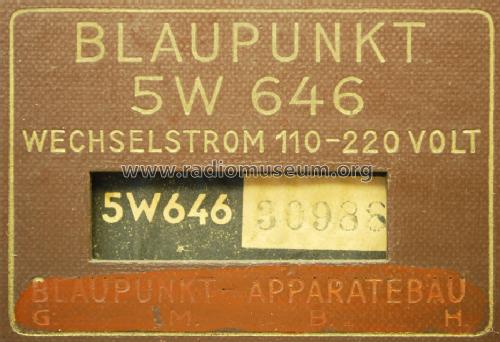 5W646; Blaupunkt Ideal, (ID = 1465775) Radio