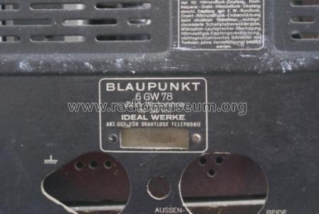 6GW78; Blaupunkt Ideal, (ID = 877329) Radio