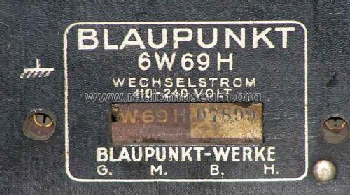 6W69H; Blaupunkt Ideal, (ID = 722727) Radio