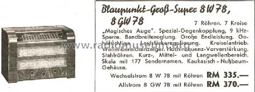 8GW78; Blaupunkt Ideal, (ID = 1384764) Radio