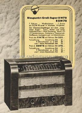 8W78; Blaupunkt Ideal, (ID = 488978) Radio