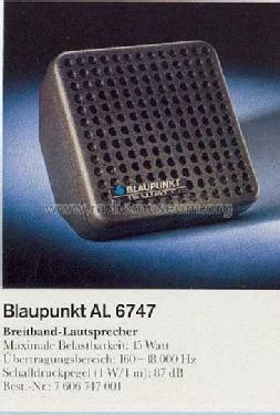 AL6747; Blaupunkt Ideal, (ID = 1942086) Lautspr.-K