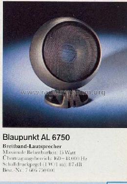 AL6750; Blaupunkt Ideal, (ID = 1942091) Parleur