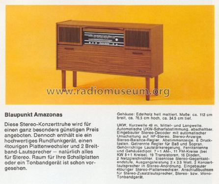 Amazonas 7.629.770; Blaupunkt Ideal, (ID = 1608466) Radio