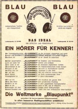 Aristokrat-Kopfhörer 4000 Ohm ; Blaupunkt Ideal, (ID = 1089413) Lautspr.-K