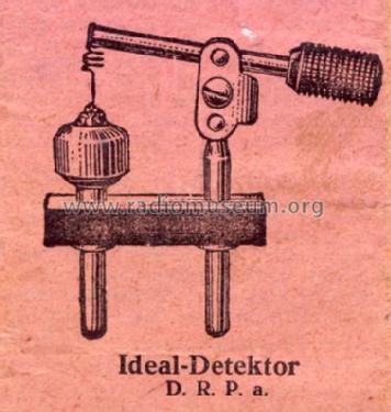 IDEAL-DETEKTOR Ideal D.R.P.; Blaupunkt Ideal, (ID = 1131668) Bauteil