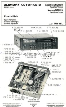 Augsburg SQR 29 7 648 870 510; Blaupunkt Ideal, (ID = 1897692) Car Radio