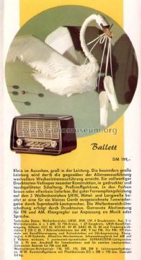 Ballett 2400; Blaupunkt Ideal, (ID = 1606499) Radio