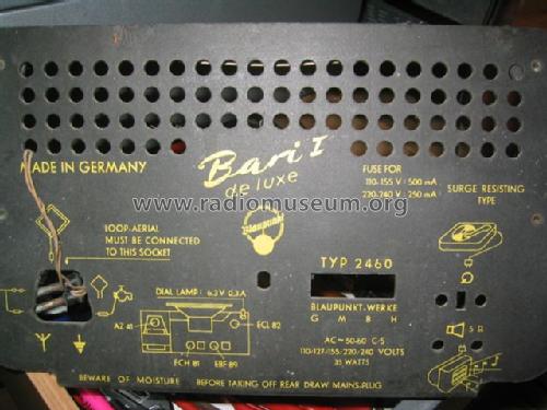 Bari I de luxe 2460; Blaupunkt Ideal, (ID = 81502) Radio