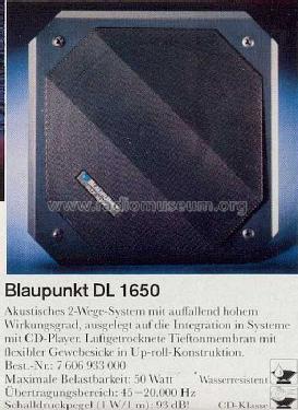 Blue Magic DL 1650; Blaupunkt Ideal, (ID = 1942419) Lautspr.-K