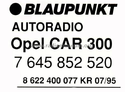 CAR300 7.645.852.520; Blaupunkt Ideal, (ID = 1644909) Autoradio