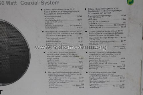 Coaxial-System CL130 7.606.095.002; Blaupunkt Ideal, (ID = 1852738) Altavoz-Au