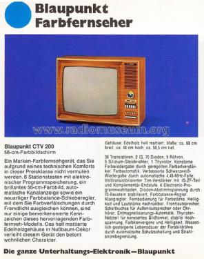 CTV200 7.660.200; Blaupunkt Ideal, (ID = 1608377) Television