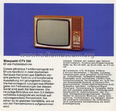 CTV500 7.660.340; Blaupunkt Ideal, (ID = 1608395) Television