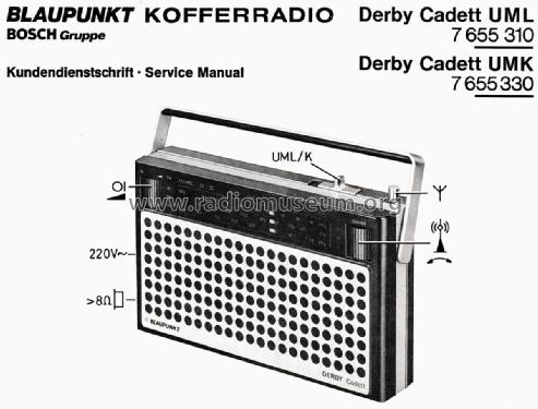 Derby Cadett UMK 7.655.330; Blaupunkt Ideal, (ID = 1981455) Radio