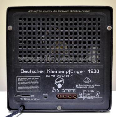 Deutscher Kleinempfänger 1938 DKE38; Blaupunkt Ideal, (ID = 1834696) Radio