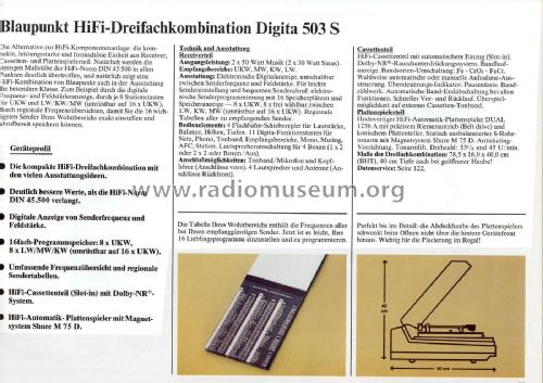 Digita 503S 7.628.800; Blaupunkt Ideal, (ID = 1778049) Radio