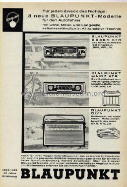 Essen ATR ab U 300001; Blaupunkt Ideal, (ID = 361135) Car Radio