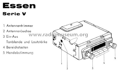 Essen ab V 500001; Blaupunkt Ideal, (ID = 985840) Car Radio