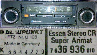 Essen Stereo CR Super Arimat 7.636.936.010 ab 6900001; Blaupunkt Ideal, (ID = 412685) Car Radio