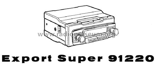 Export Super 91220 ab E 160001; Blaupunkt Ideal, (ID = 202777) Car Radio